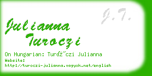 julianna turoczi business card